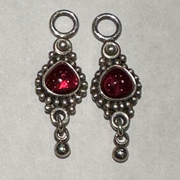 Doug Paulus Sterling Silver Interchangeable Hoop Earrings - Picture 4 of 9